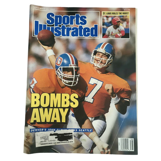 Sports Illustrated September 21, 1987 Bombs Away - Denver's John Elway