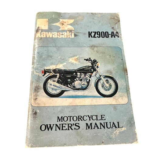 1976 Kawasaki KZ900-A4 Motorcycle Owner’s Manual - Original Print, Japan Kawasaki  A+ Stuff Vehicle manual