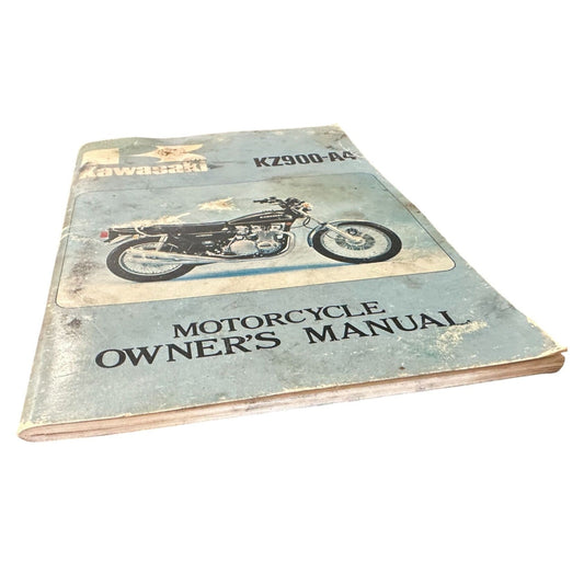 1976 Kawasaki KZ900-A4 Motorcycle Owner’s Manual - Original Print, Japan Kawasaki  A+ Stuff Vehicle manual