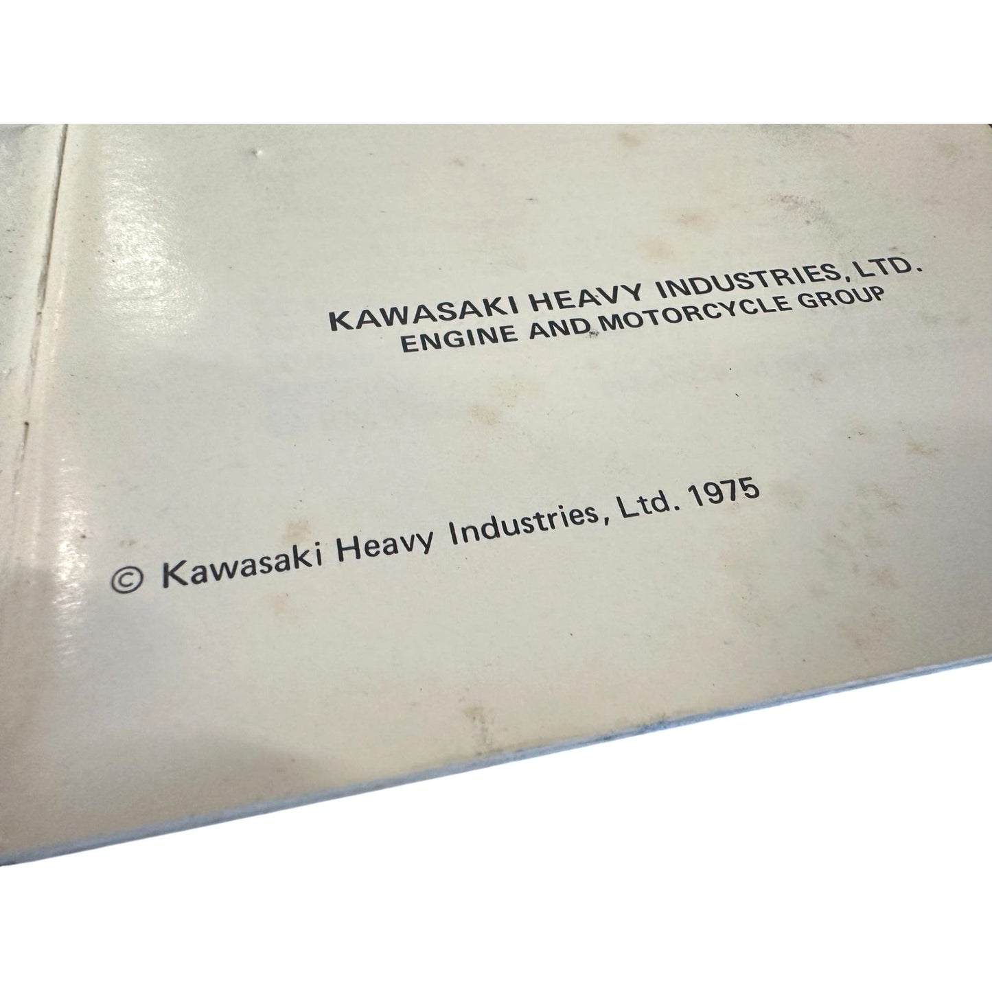 1976 Kawasaki KZ900-A4 Motorcycle Owner’s Manual - Original Print, Japan Kawasaki  A+ Stuff Vehicle manual