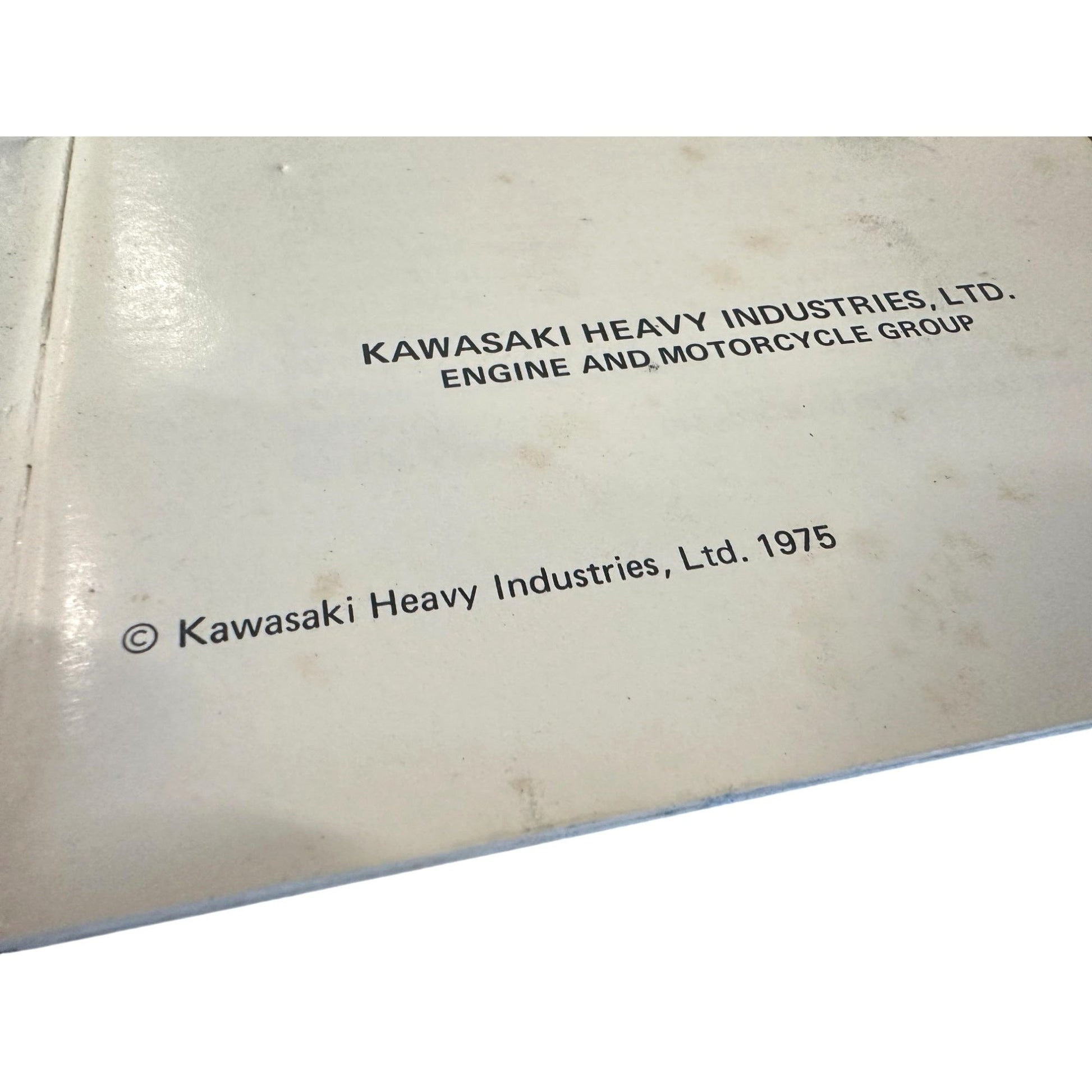 1976 Kawasaki KZ900-A4 Motorcycle Owner’s Manual - Original Print, Japan Kawasaki  A+ Stuff Vehicle manual