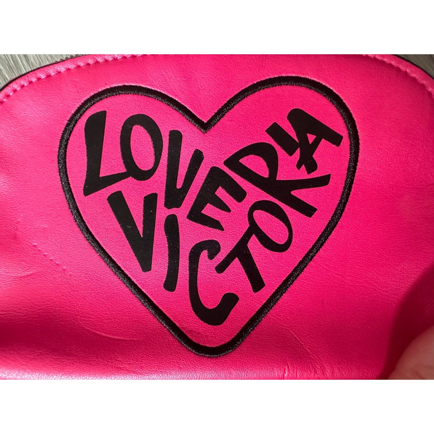 Victoria's Secret ''Love Victoria'' Hot Pink Zippered Makeup Bag