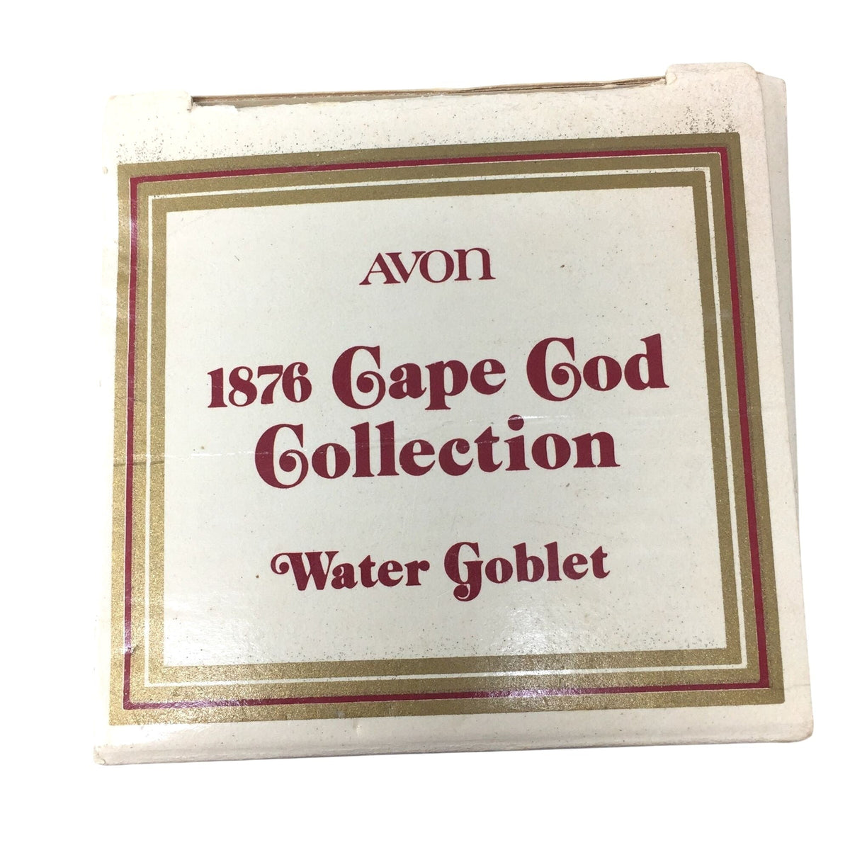 Vintage Avon 1876 Cape Cod Ruby Red Glass Water Goblet in Orig Box Avon  A+ Stuff Drinking, Dining & More