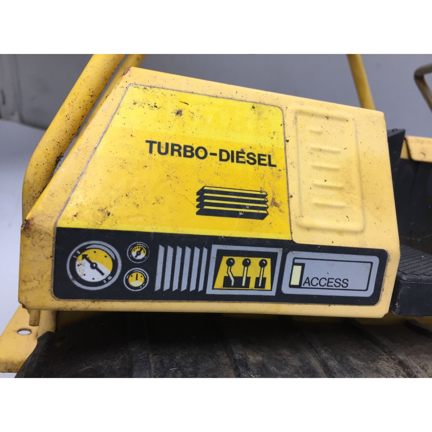 Vintage Yellow/Black Tonka Turbo Diesel Toy Bulldozer