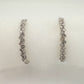 Simply Stunning 1/2 ct Natural Diamond Hoop Earrings - Sterling Silver