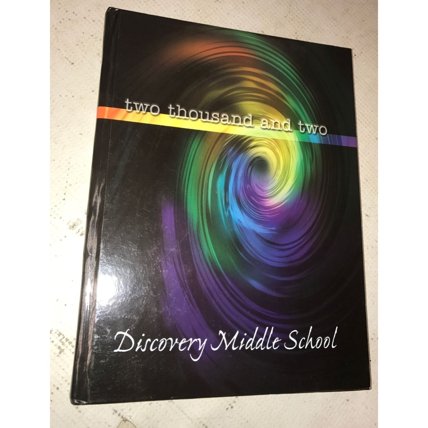 Vintage 2002 Discovery Middle School Hardcover Yearbook