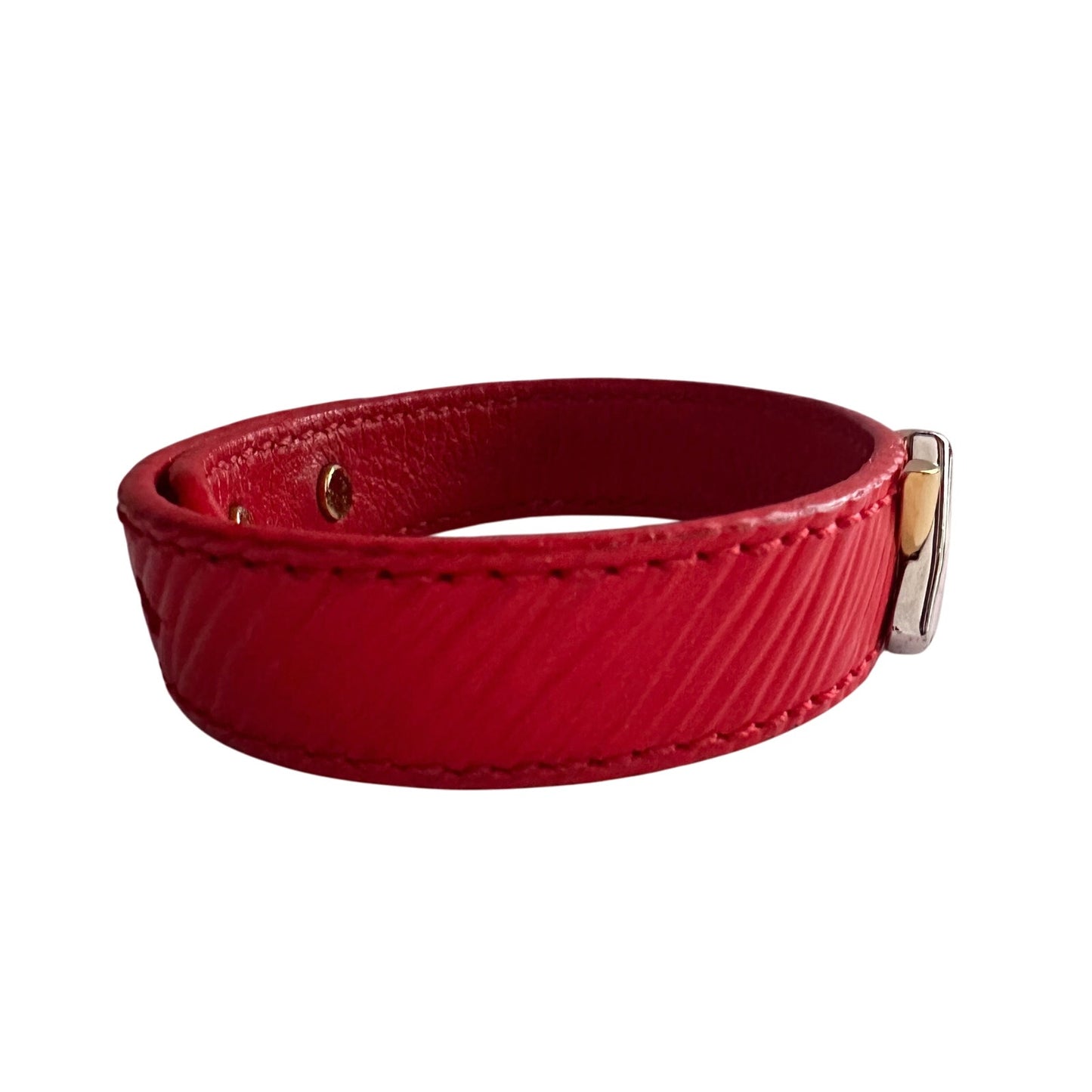 Louis Vuitton Epi Red Leather Bracelet