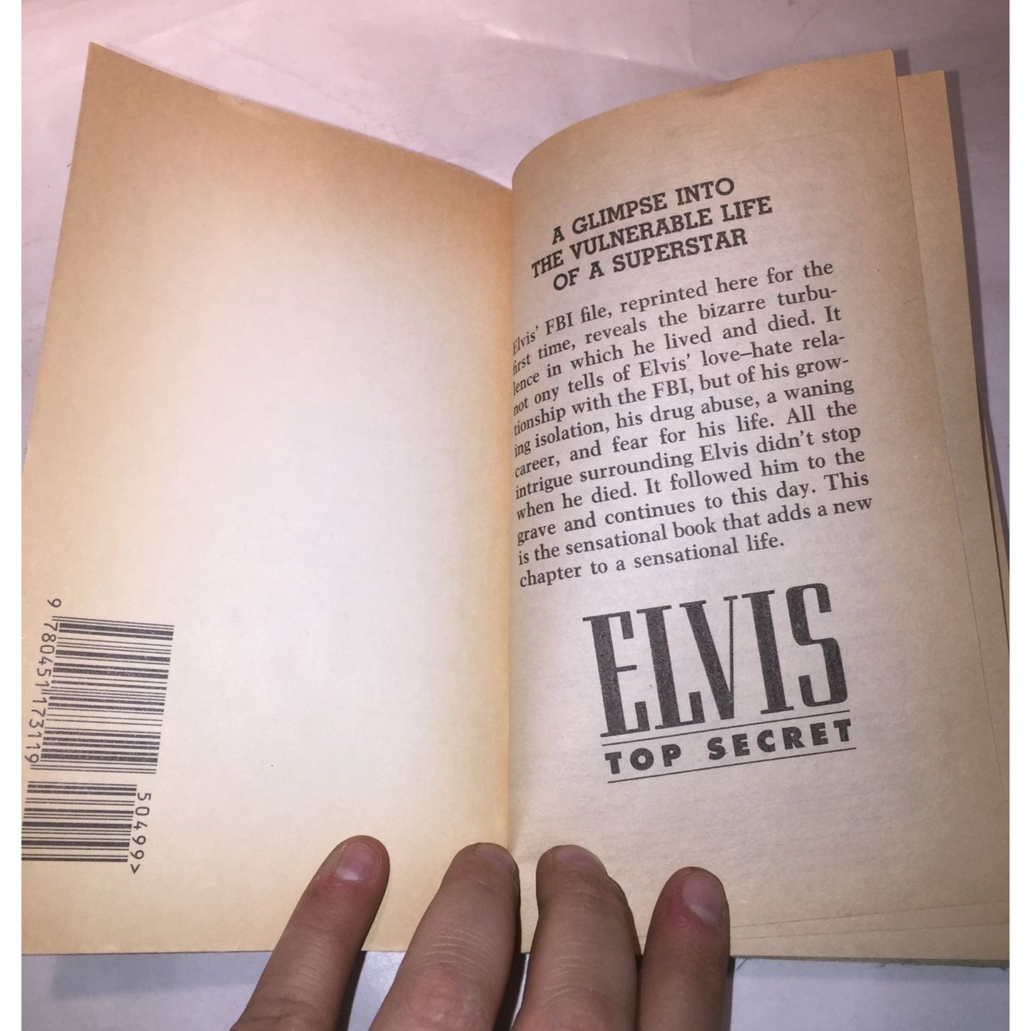 Elvis: Top Secret- The Untold Story of Elvis Presley's Secret FBI Files Paperback