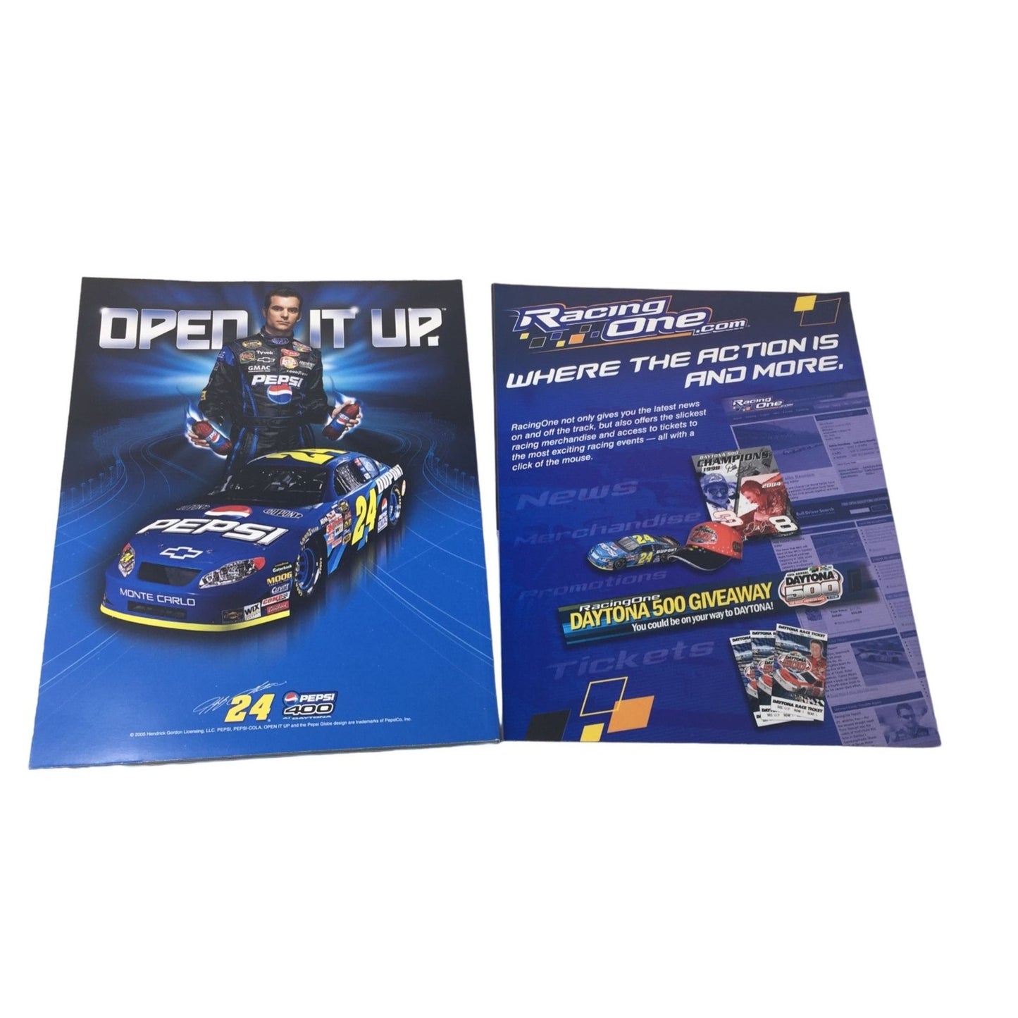 Pitnote Press & Michigan International Speedway Program Guide Aug 2005 GFS 400