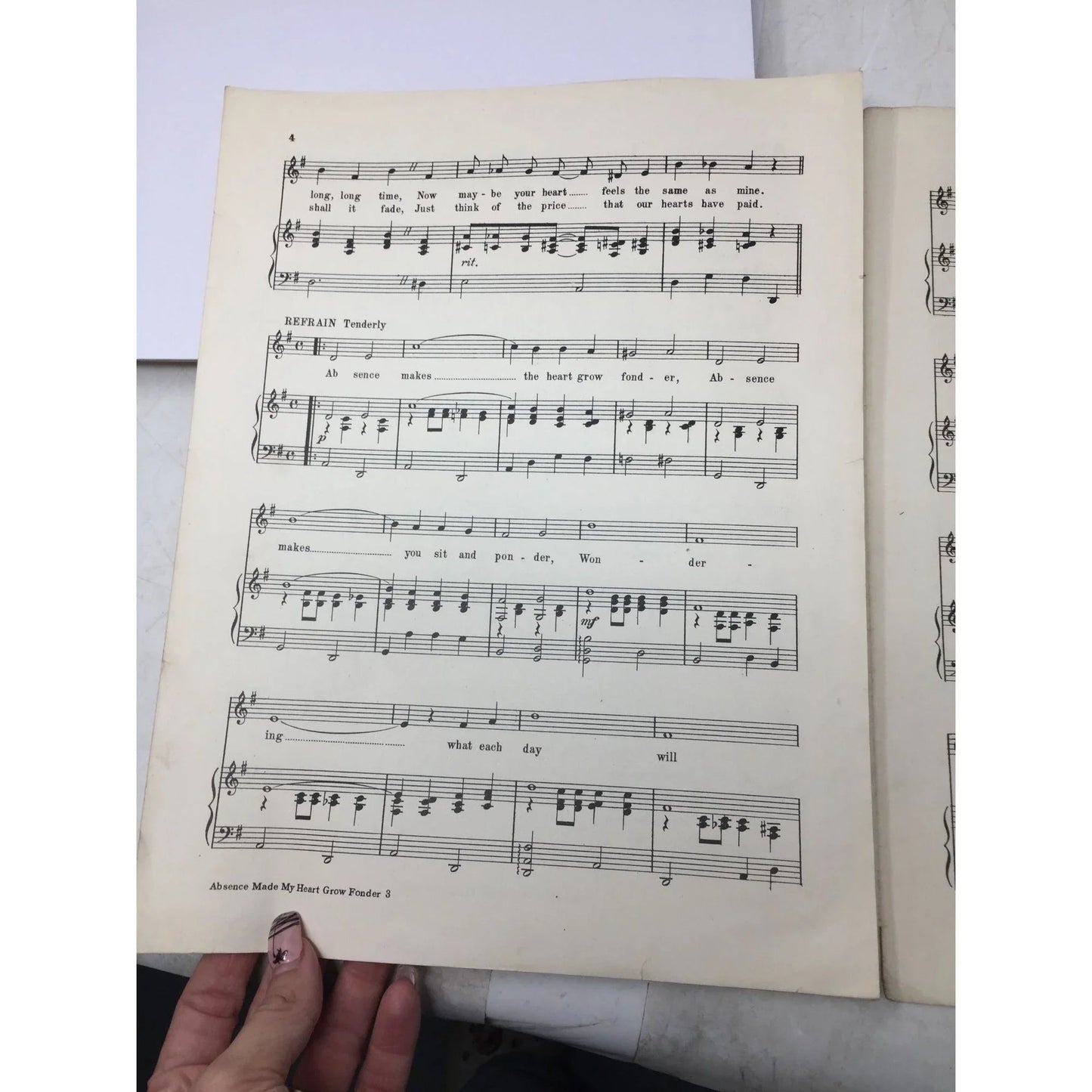 ''Absence Made My Heart Grow Fonder'' Sheet Music book - A+ Stuff - SHEET MUSIC - A+ Stuff