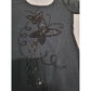 Womens Black Scoop Neck Shirt Size Small-Medium