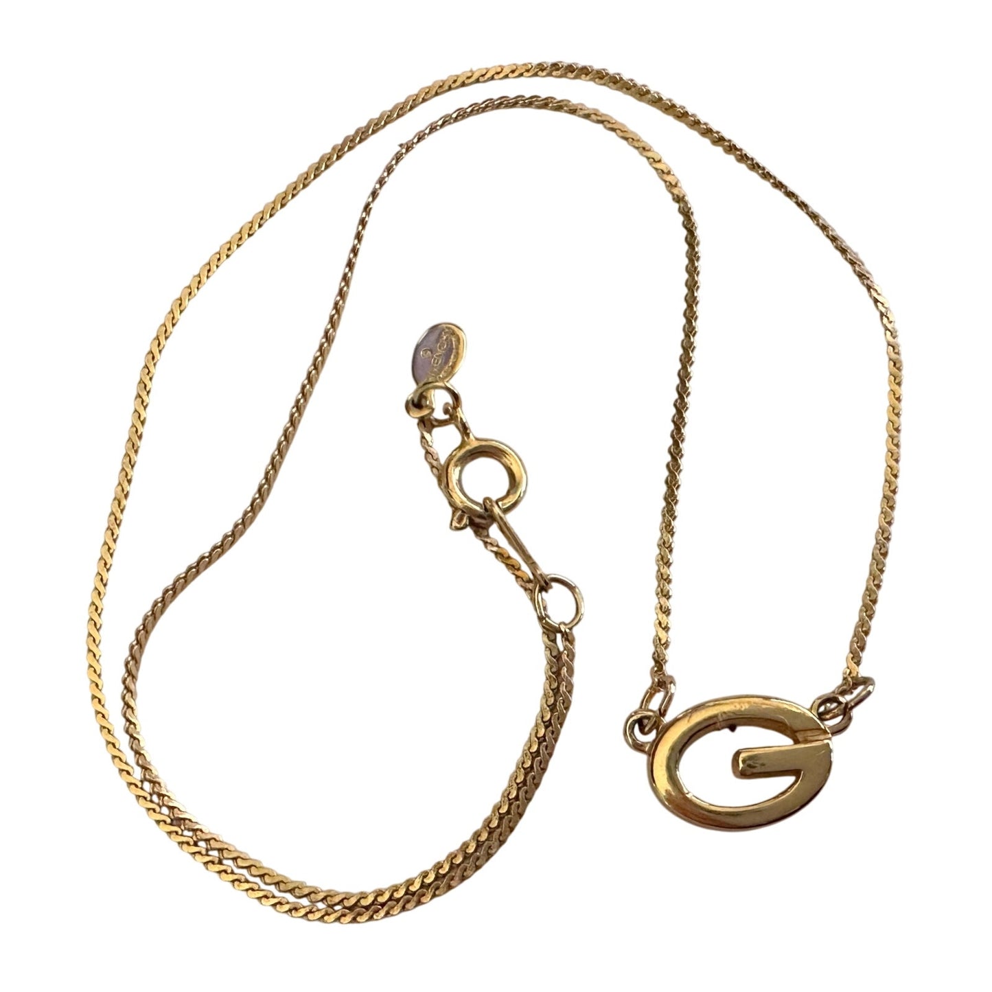 Givenchy G Logo Necklace - 14"