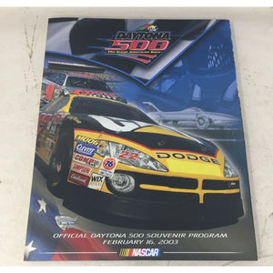 Vintage 2003 Daytona 500 Nascar Program Michael Waltrip
