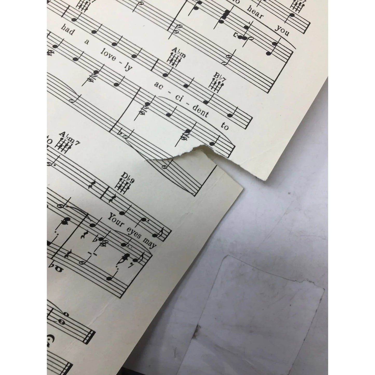 ''Accidents Will Happen'' by Johnny Burke and James Van Heusen - A+ Stuff - SHEET MUSIC - A+ Stuff