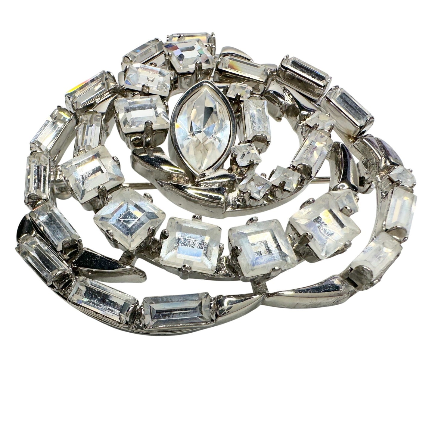 Gucci Crystal 'Stone Rose' Corsage Brooch