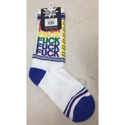 F*ck You Smiley Face Gumball Poodle New Adult Unisex One Size Fits Most Socks