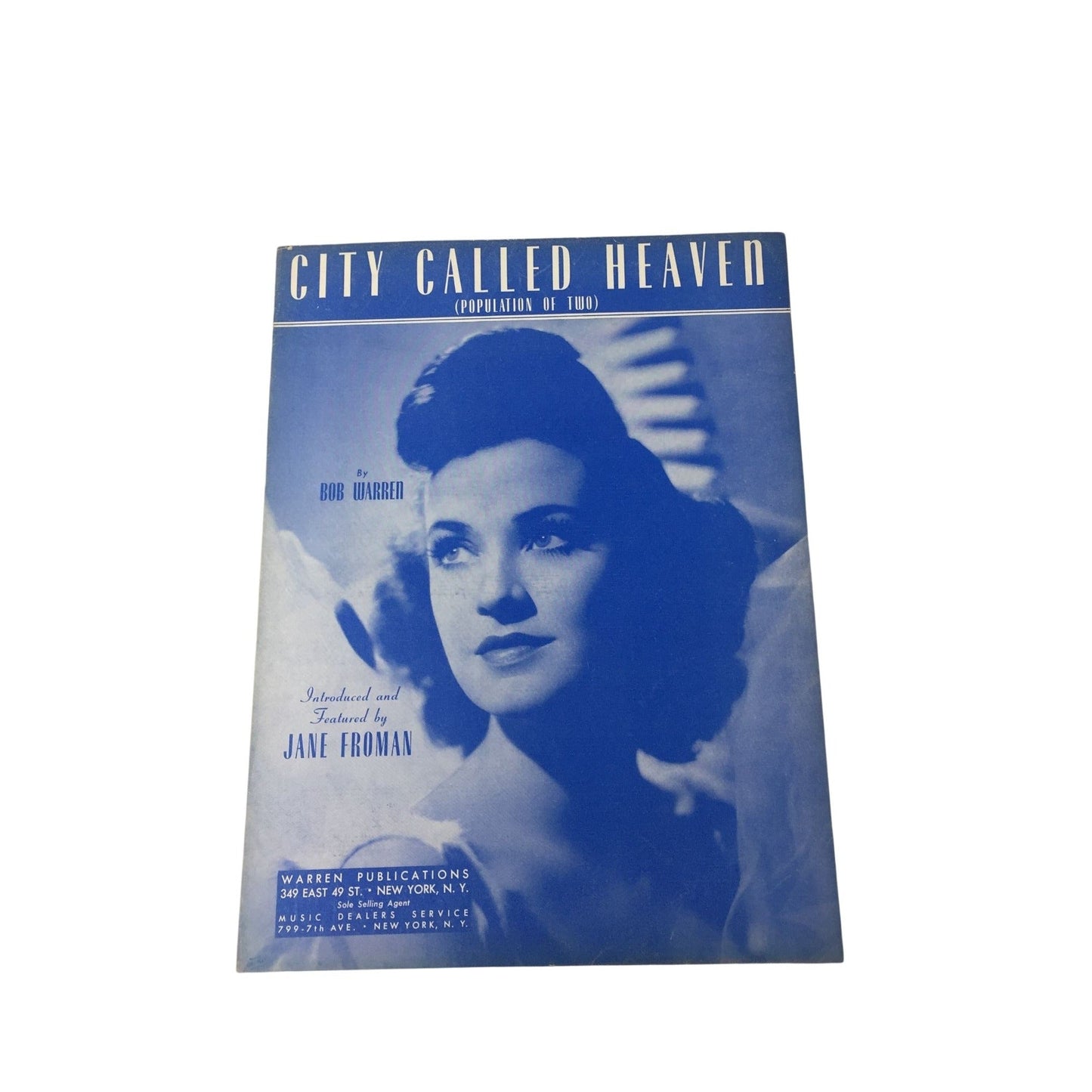 Vintage 1941 sheet music for the song "City Called Heaven (Population of Two)" A+ Stuff  A+ Stuff SHEET MUSIC