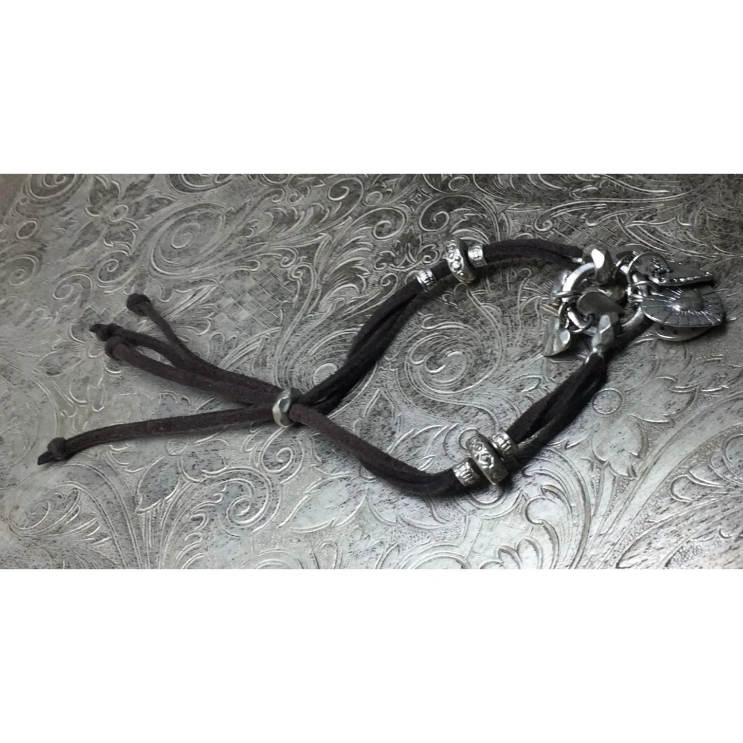 Adjustable Women's Bracelet with Heart Charms on it - A+ Stuff - Bracelet - A+ Stuff