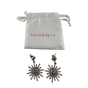 ADORNIA Women's Beautiful Rhinestone Dangle Earring (One size)