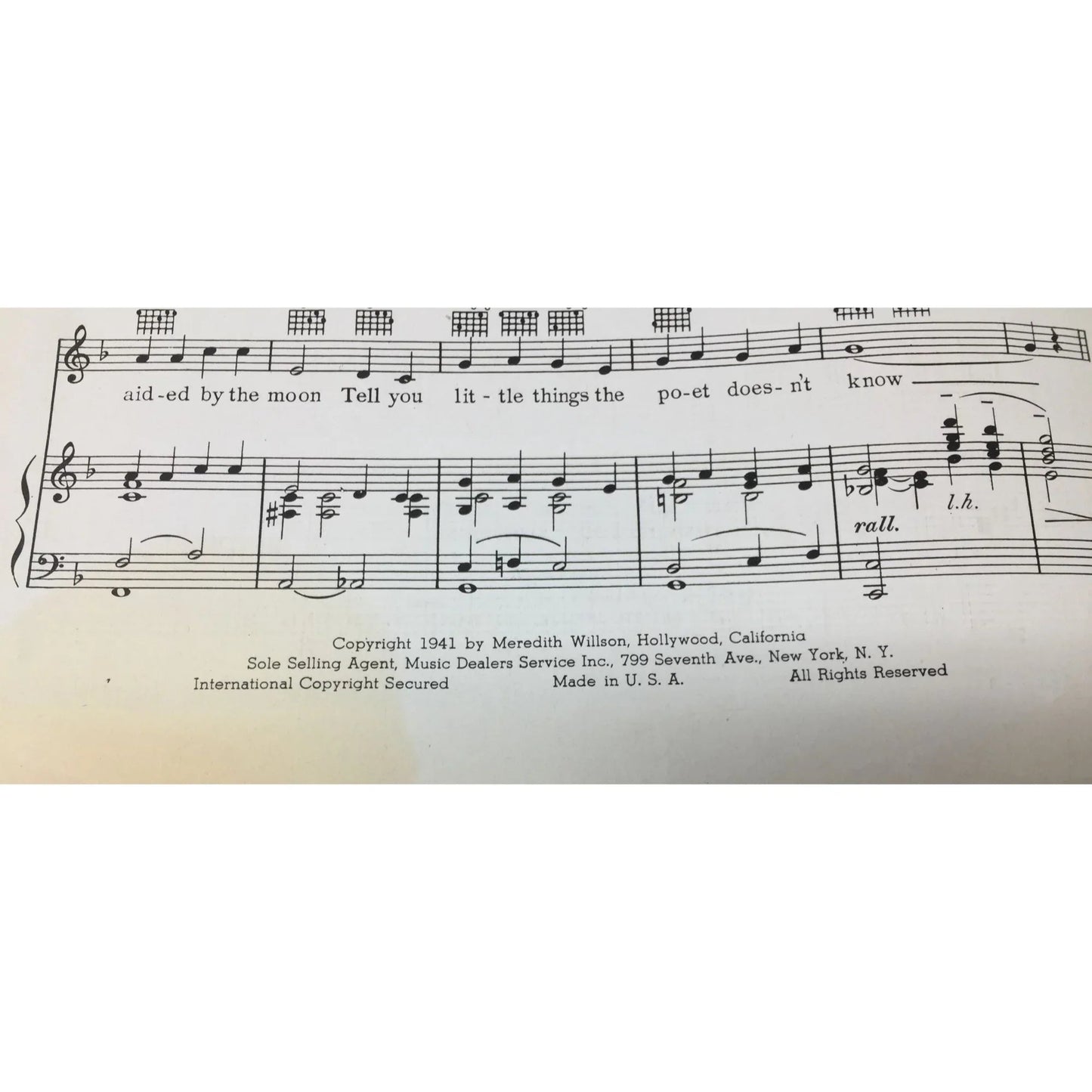 Advance Artist Copy Theme of Maxwell House Coffee Time ''You and I'' - A+ Stuff - sheet music - A+ Stuff