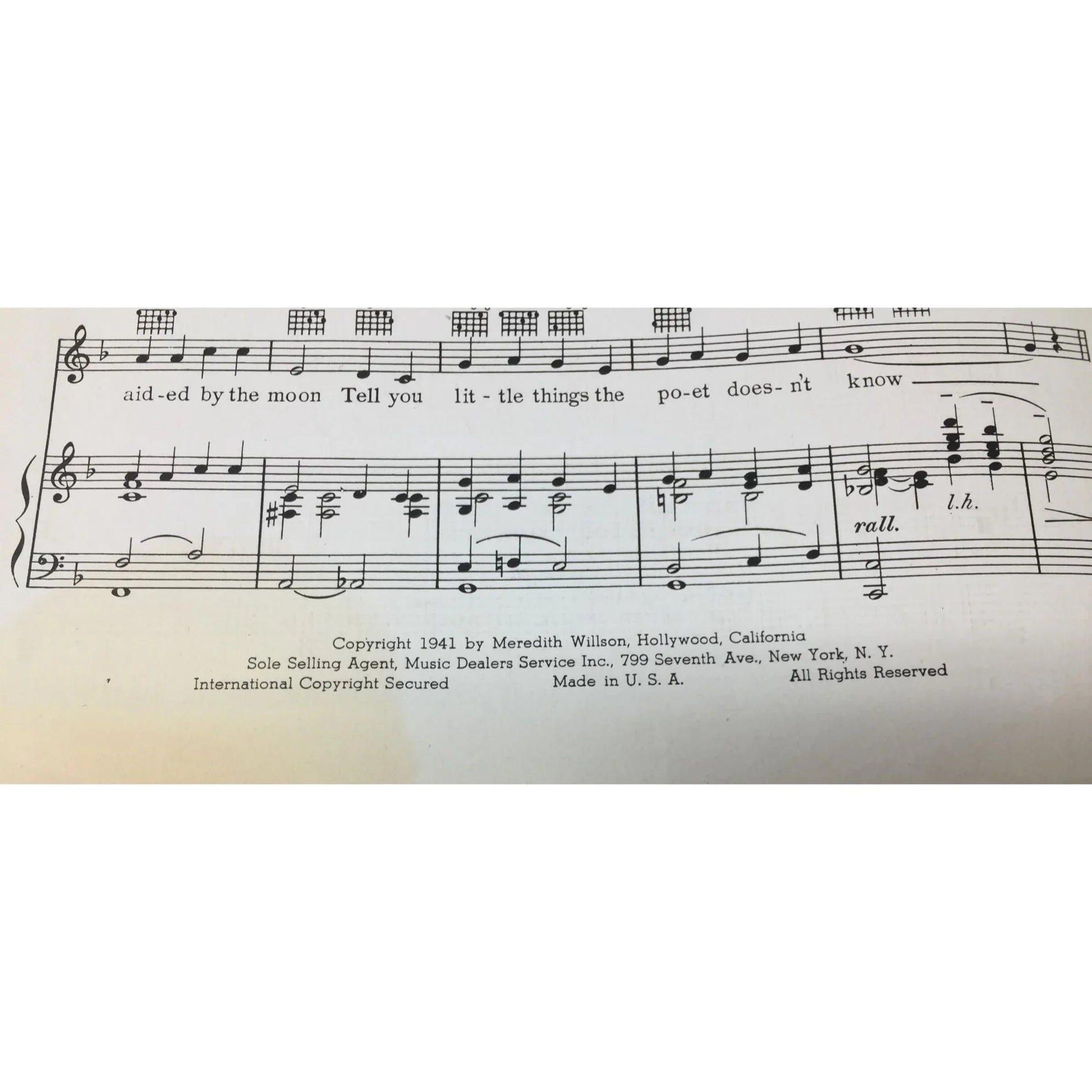 Advance Artist Copy Theme of Maxwell House Coffee Time ''You and I'' - A+ Stuff - sheet music - A+ Stuff