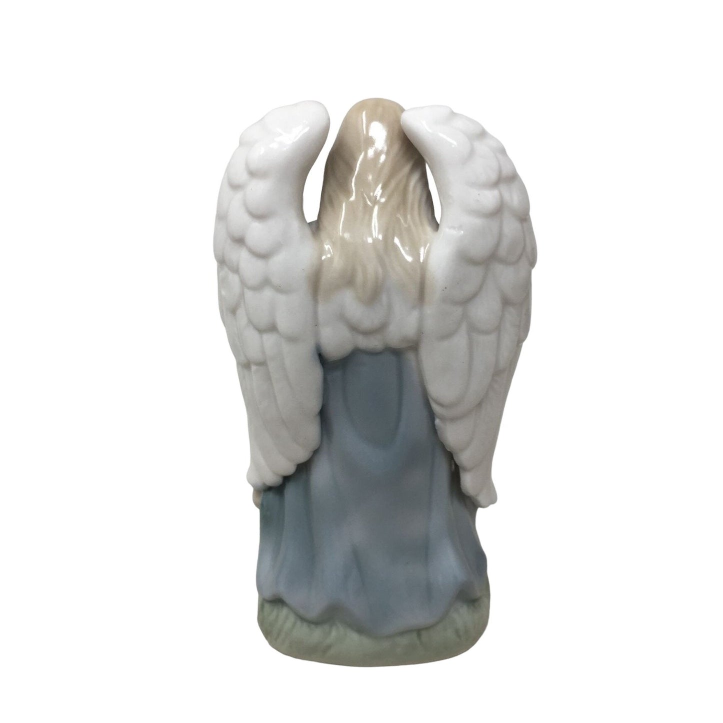 Ceramic Guardian Angel with Children Baby Boy/Girl Figurine- 5" Tall