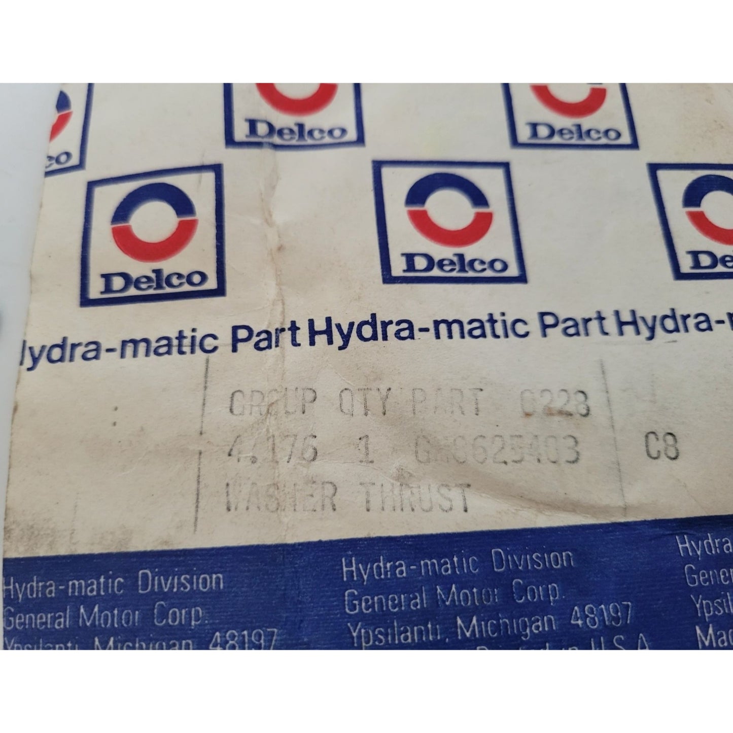 General Motors Hydra-matic Delco Part 0228 Washer Thrust