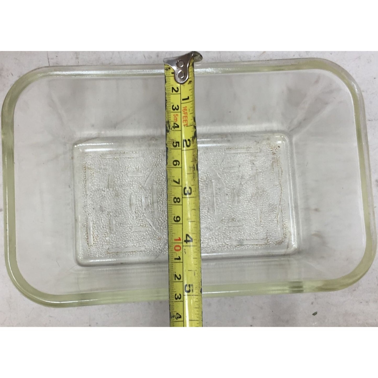 Glasbake 805 Clear Glass Loaf Pan Dish with Lid (7.5"x5")