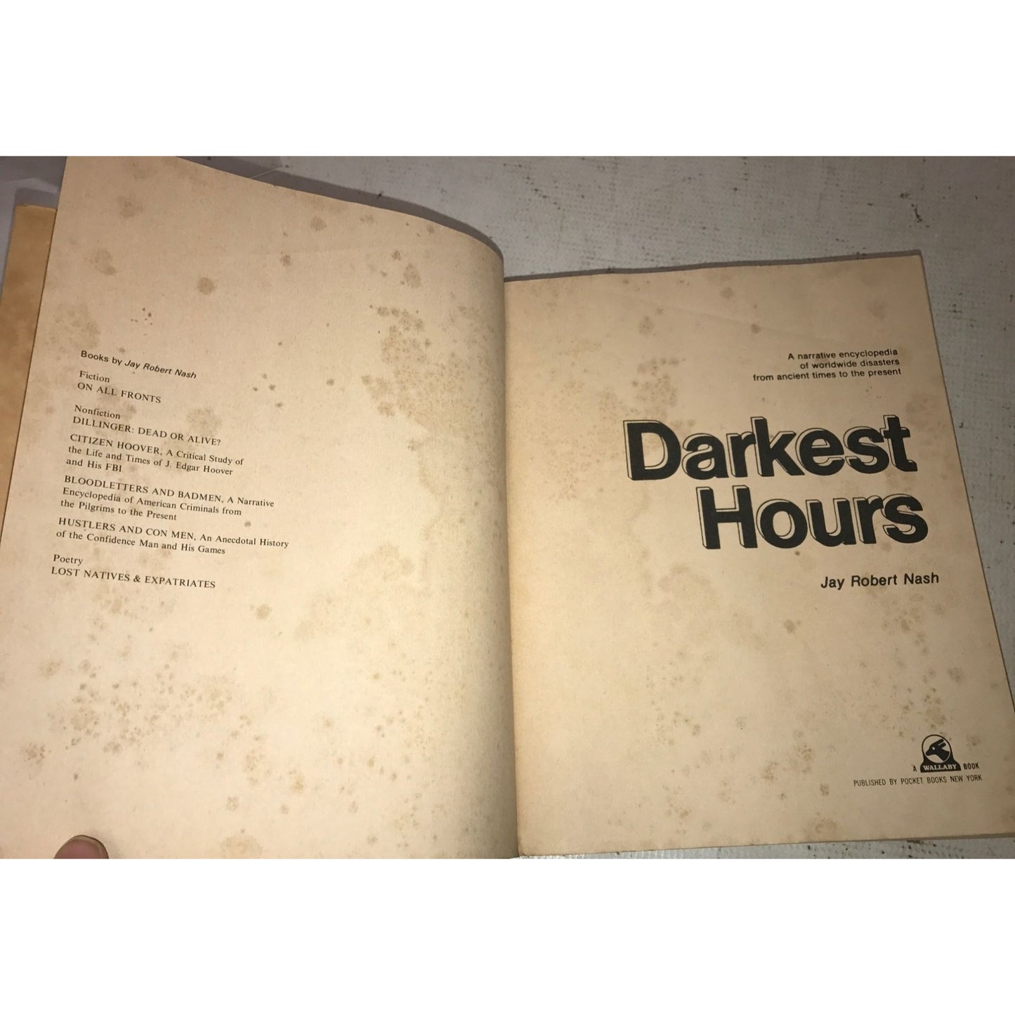 Darkest Hours - The Great book of worldwide disasters from ancient times to the present