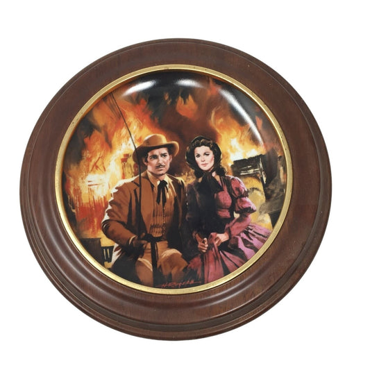 Gone With the Wind "Burning of Atlanta" Vintage Collector Plate