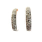 1/2 Carat Natural Diamond Hoop Earrings in Sterling Silver