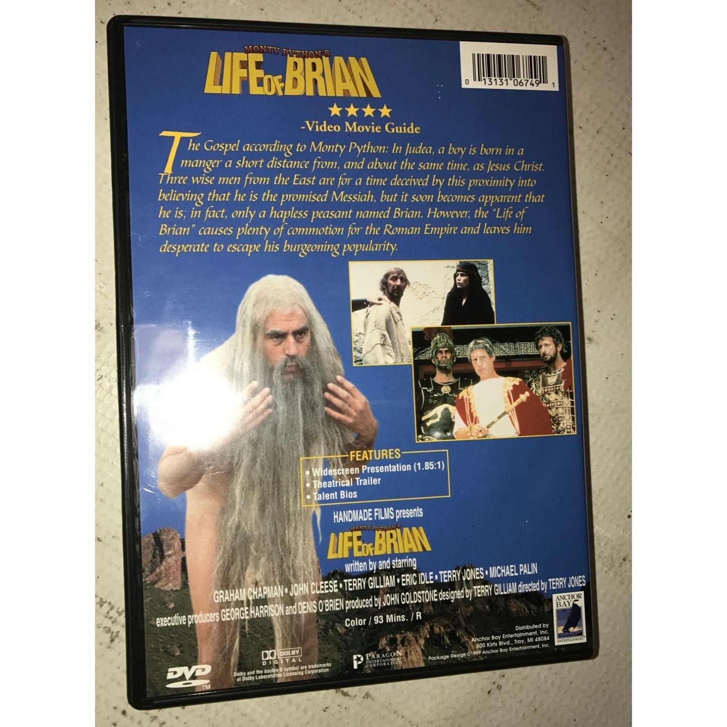 Monty Python's Life of Brian DVD with Case