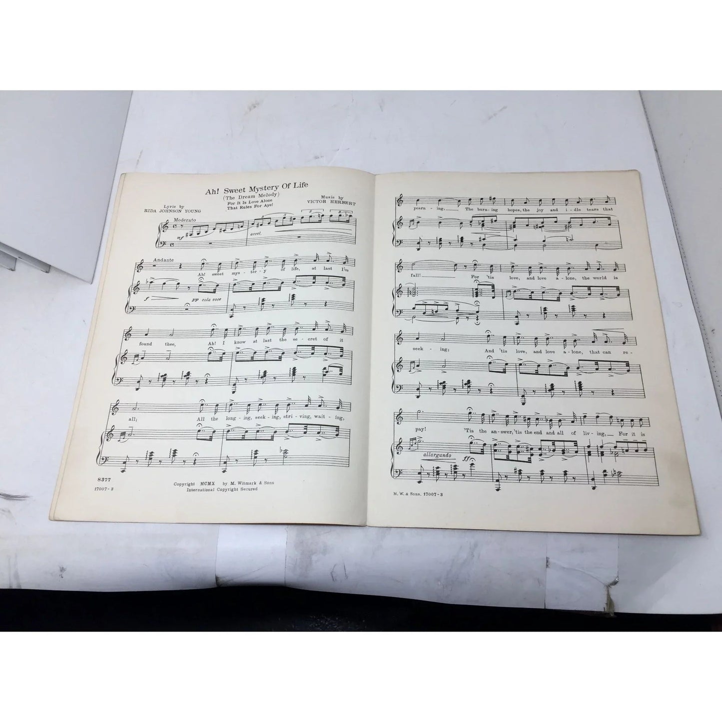 Ah! Sweet Mystery of Life (the dream melody) Sheet Music Book - A+ Stuff - SHEET MUSIC - A+ Stuff