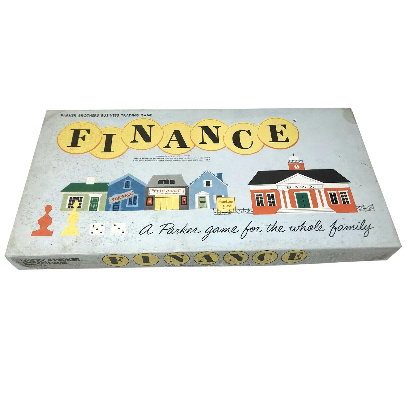 FINANCE Board GAME Parker Brothers 1958 Business Trading Family