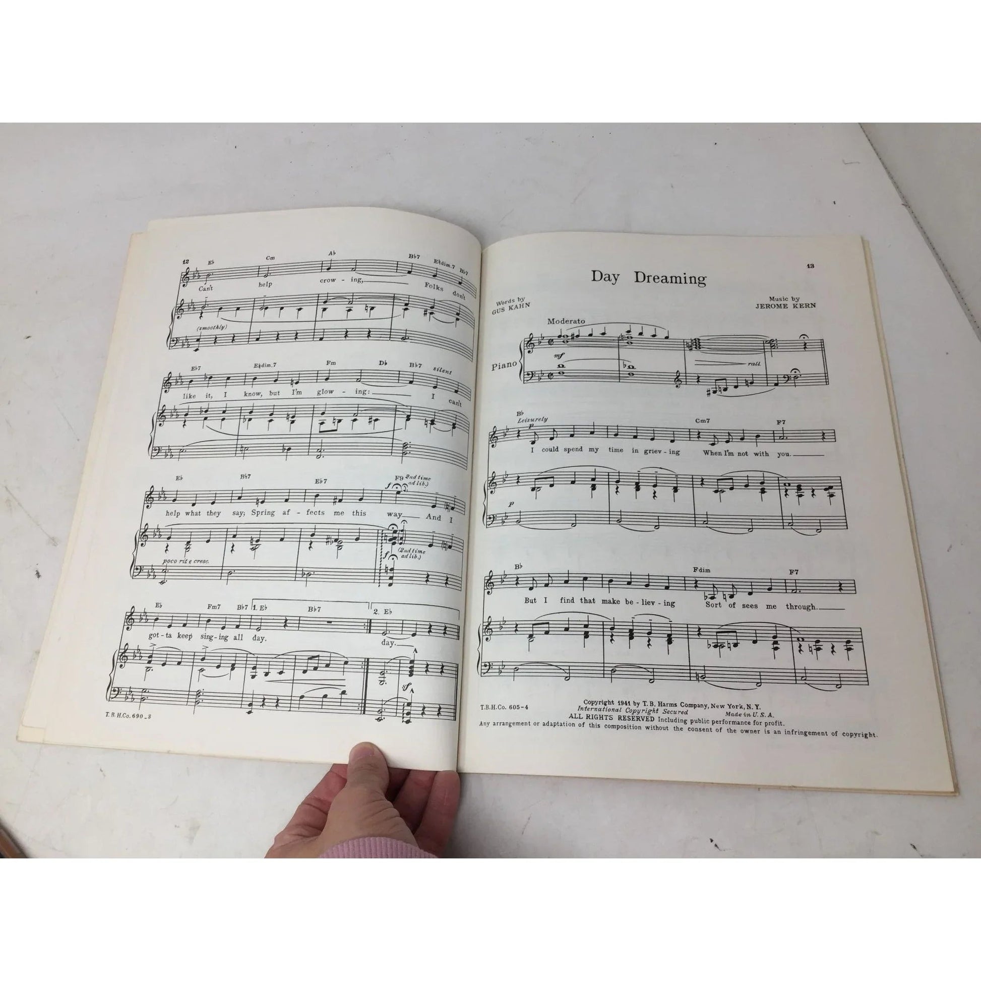 Album of Jerome Kern Songs Vintage Sheet Music - A+ Stuff - SHEET MUSIC - A+ Stuff