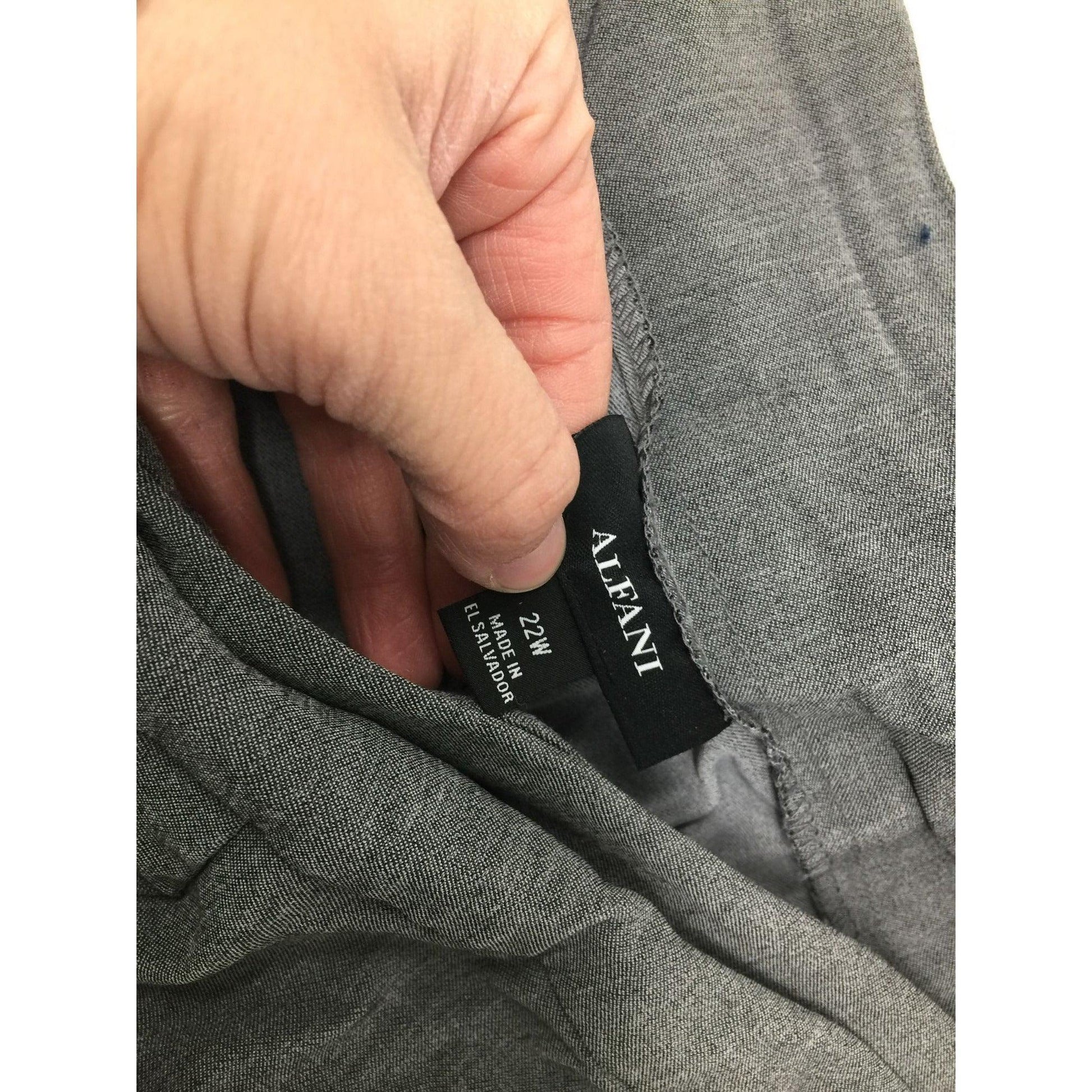 ALFANI Womens Grey Pants Size 22W - ALFANI - Pants - A+ Stuff