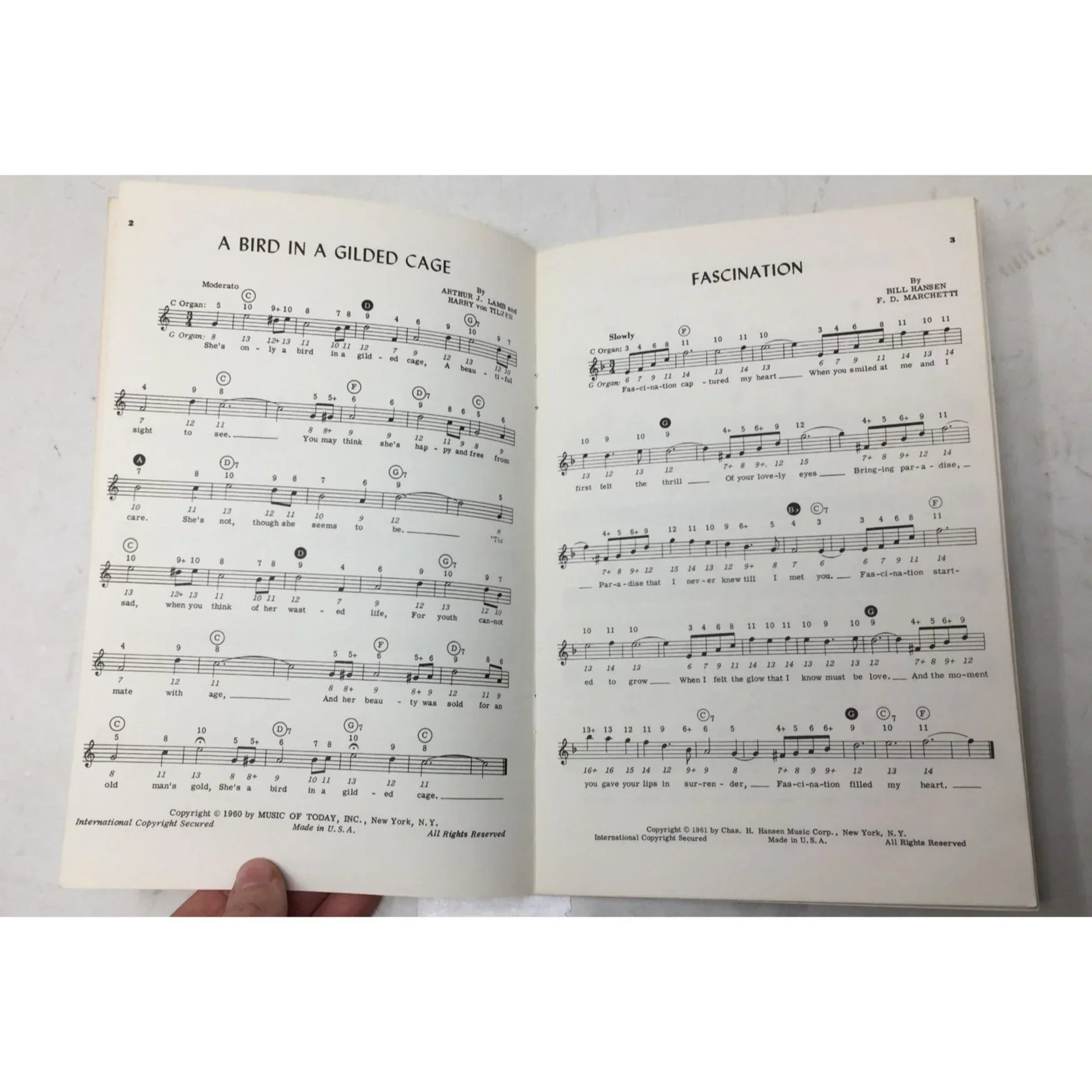 ALL AMERICAN RECORD HITS PORTABLE CHORD ORGAN - A+ Stuff - SHEET MUSIC - A+ Stuff
