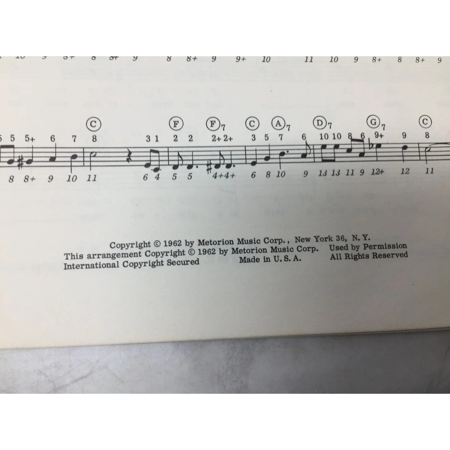 ALL AMERICAN RECORD HITS PORTABLE CHORD ORGAN - A+ Stuff - SHEET MUSIC - A+ Stuff