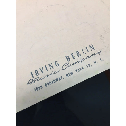 ''All Of My Life'' by Irving Berlin Vintage Sheet music book - A+ Stuff - SHEET MUSIC - A+ Stuff