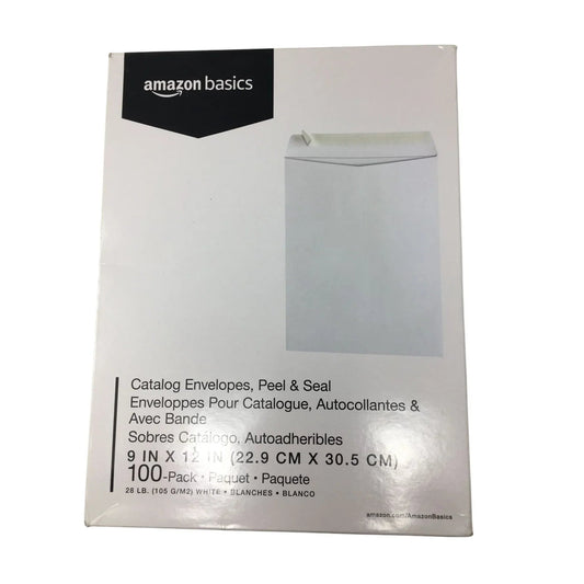 Amazon Basics Catalog Mailing Envelopes, Peel and Seal, 9x12'' - amazon - Office Supplies - A+ Stuff