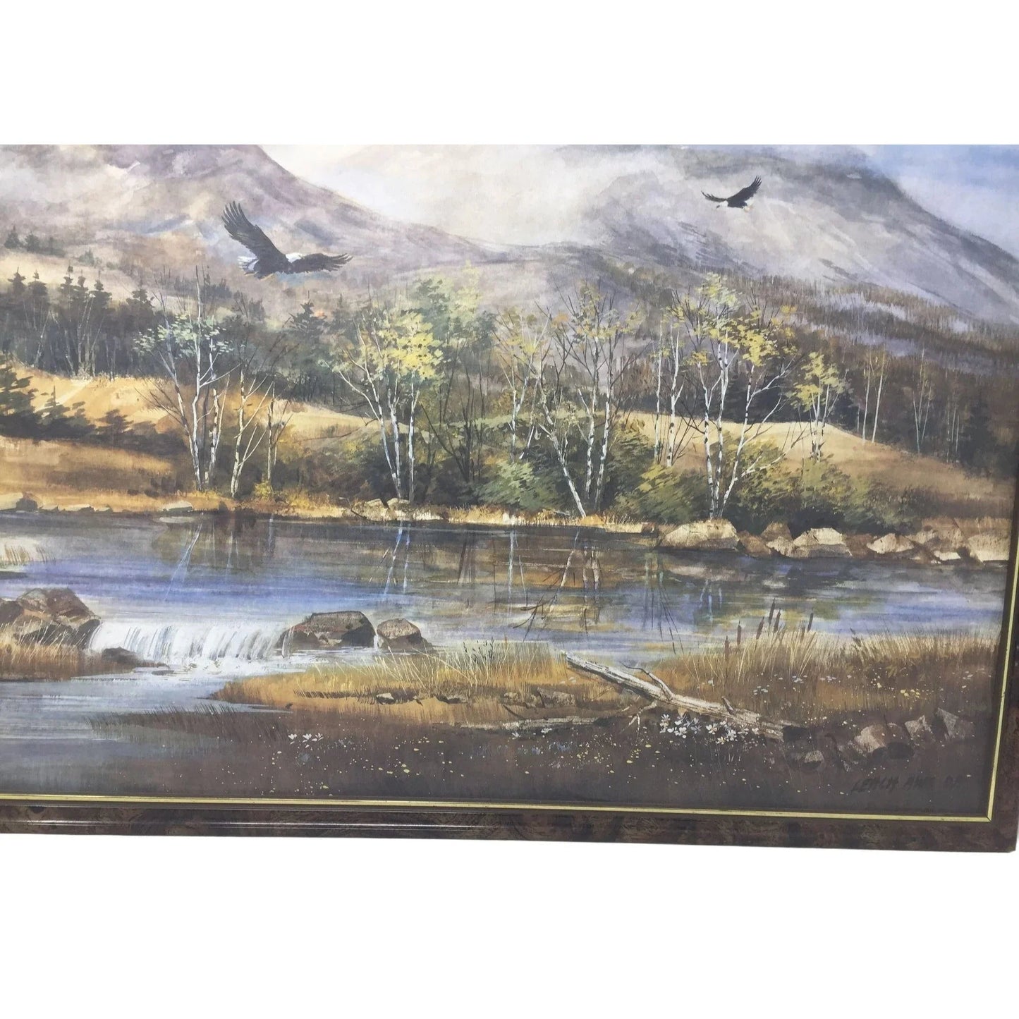 America the Beautiful Painting Print by Frederick Leach - Framed Print - America Gallery Seal on Back - United States Commemorative FIne Art Gallery - art print - A+ Stuff