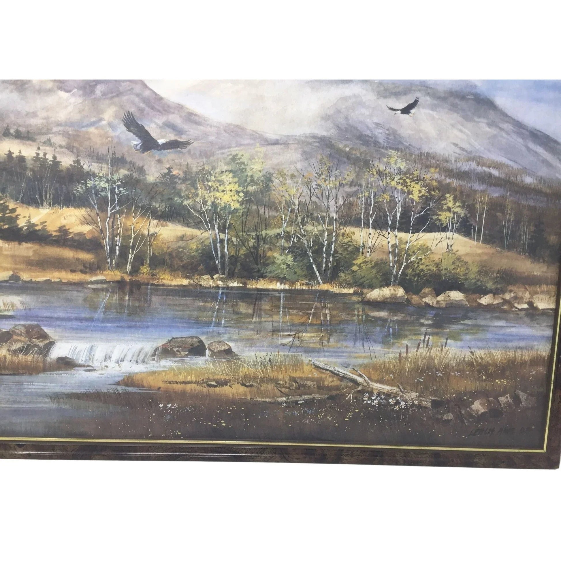 America the Beautiful Painting Print by Frederick Leach - Framed Print - America Gallery Seal on Back - United States Commemorative FIne Art Gallery - art print - A+ Stuff