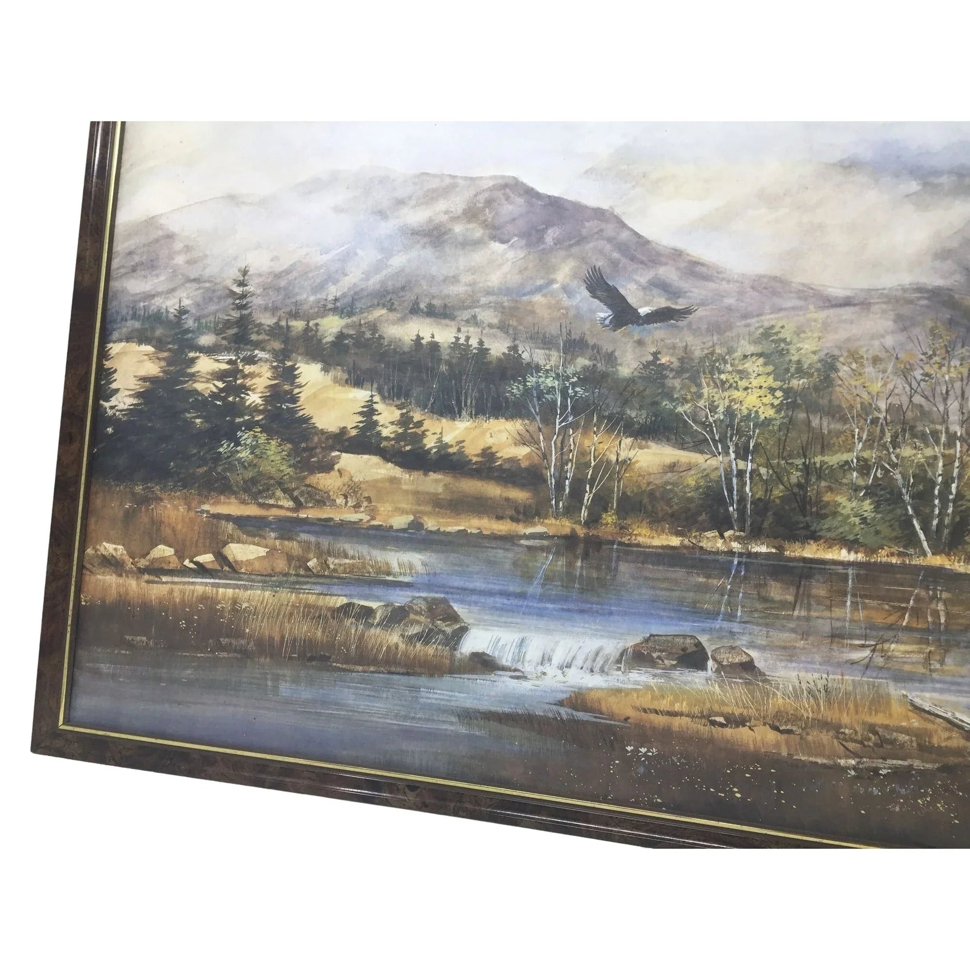 America the Beautiful Painting Print by Frederick Leach - Framed Print - America Gallery Seal on Back - United States Commemorative FIne Art Gallery - art print - A+ Stuff