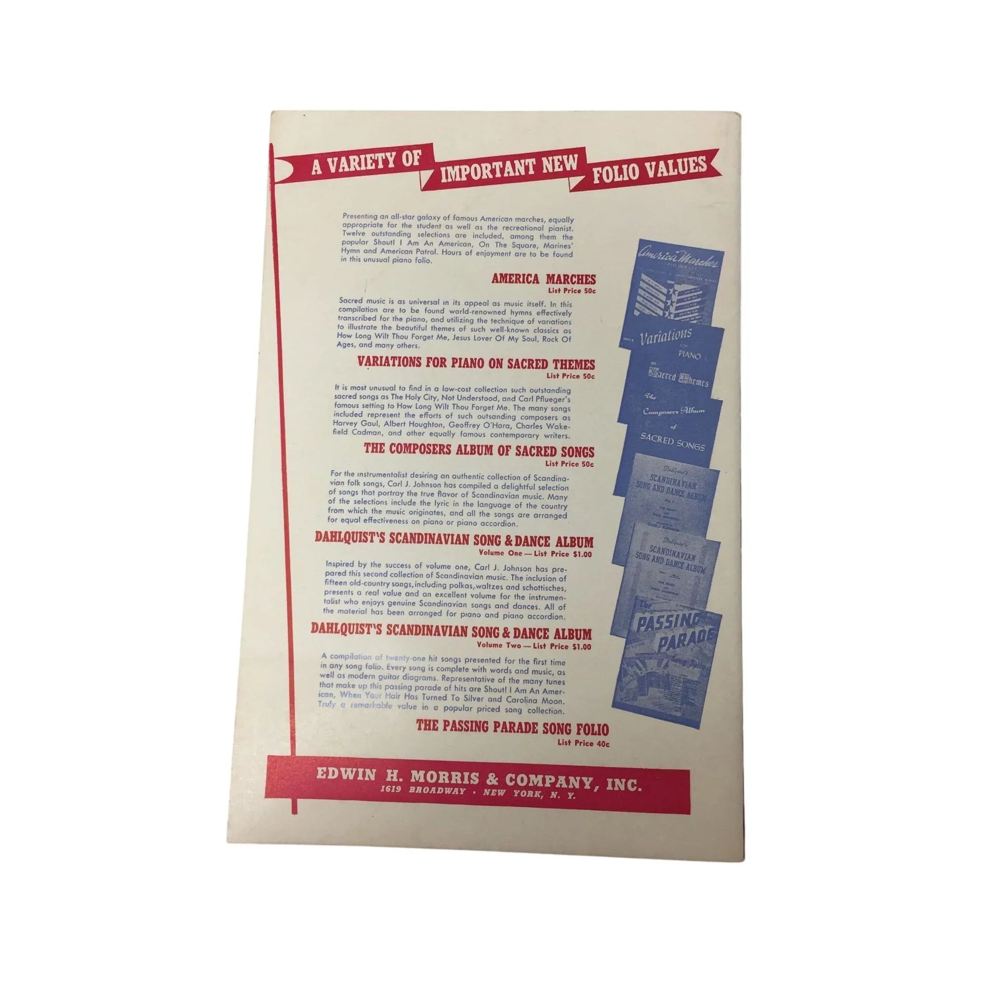 AMERICAN AIRS Songs for Singing America Sheet Music Book - A+ Stuff - sheet music - A+ Stuff