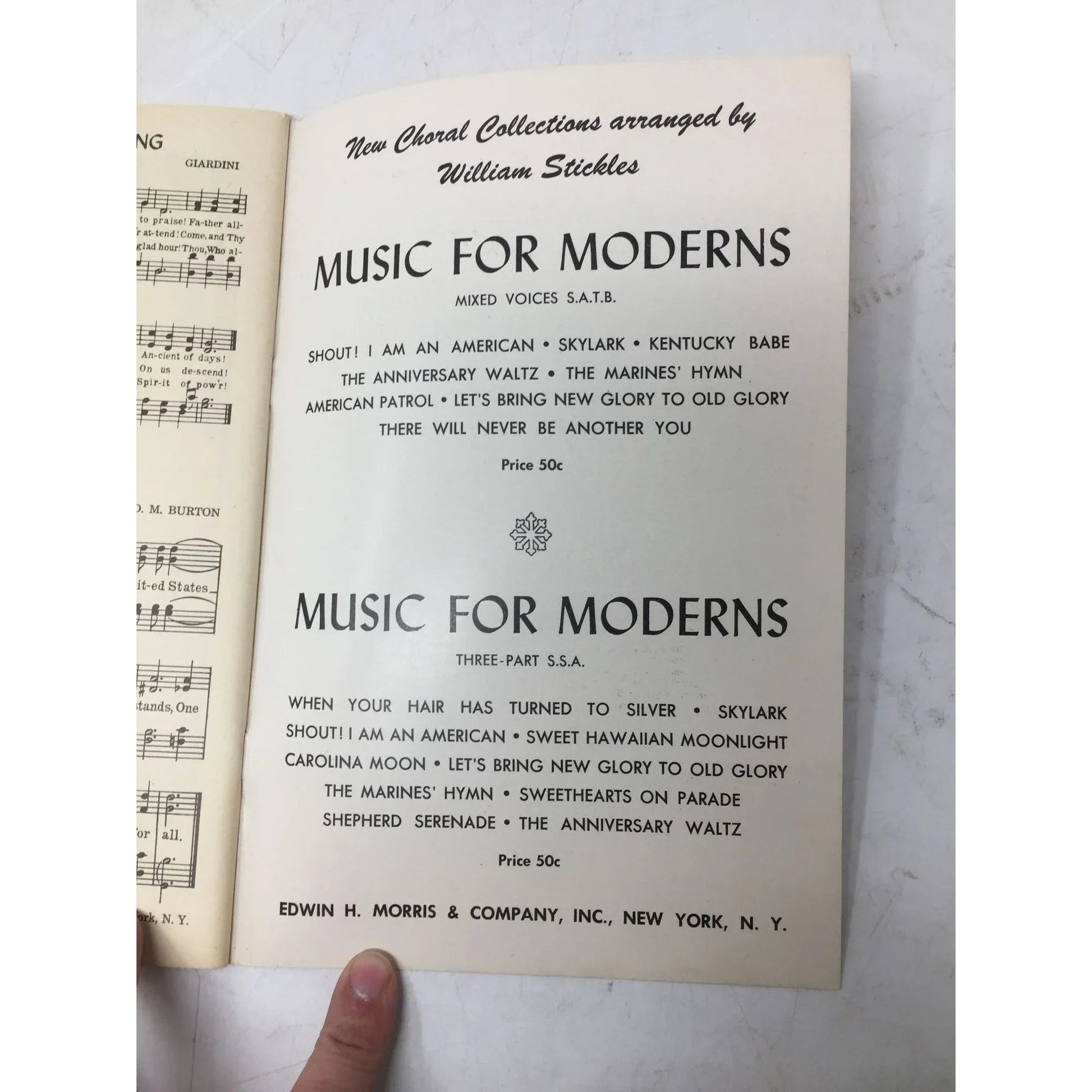 AMERICAN AIRS Songs for Singing America Sheet Music Book - A+ Stuff - sheet music - A+ Stuff