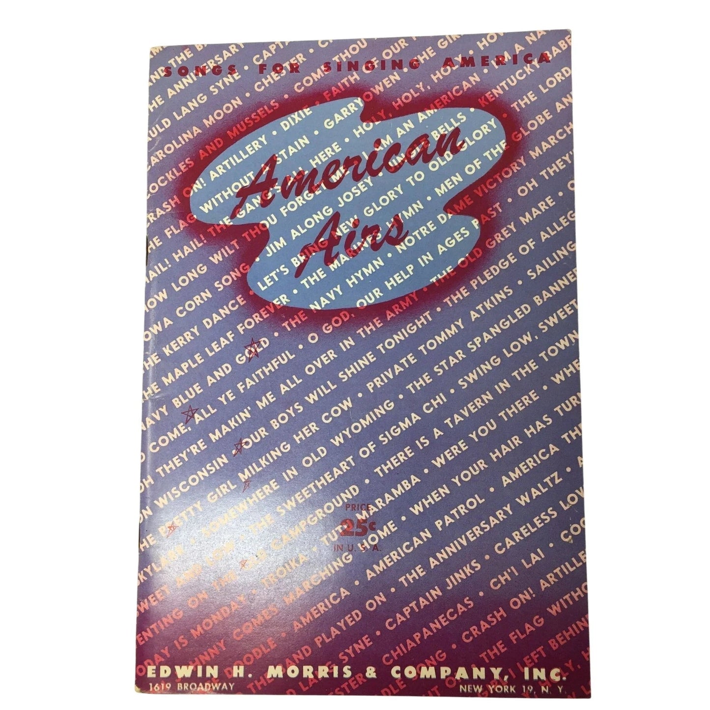 AMERICAN AIRS Songs for Singing America Sheet Music Book - A+ Stuff - sheet music - A+ Stuff