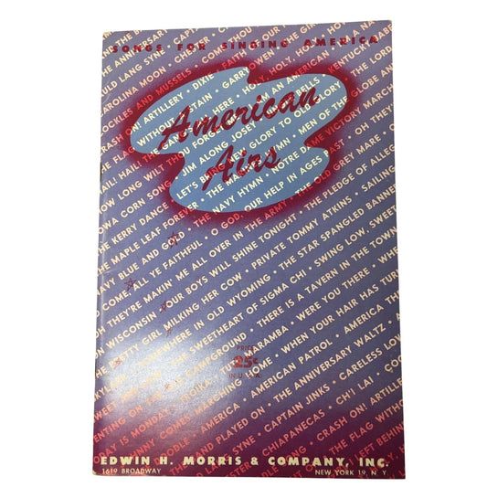 AMERICAN AIRS Songs for Singing America Sheet Music Book - A+ Stuff - sheet music - A+ Stuff