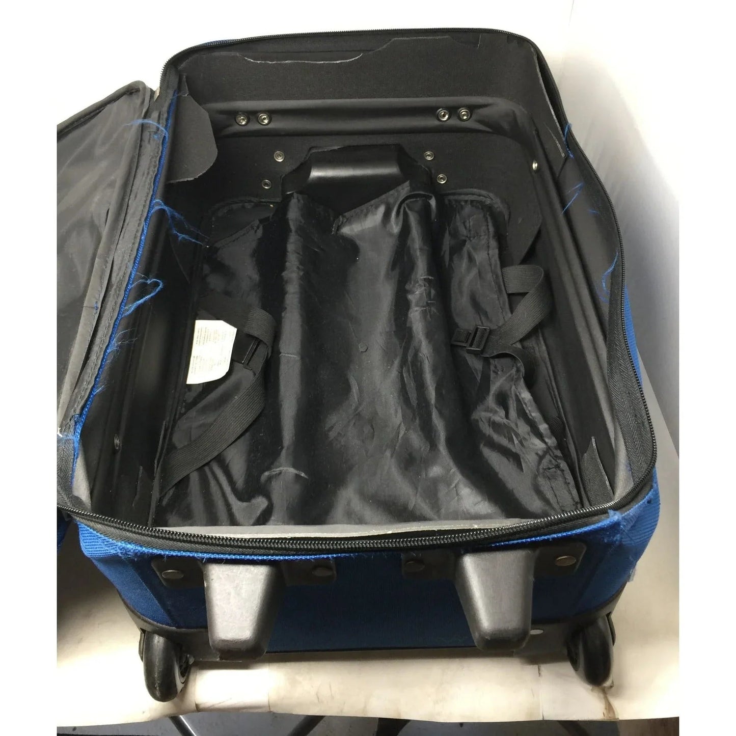 American Tourister Blue and Black Suitcase with Wheels - American Tourister - Luggage & Bags - A+ Stuff