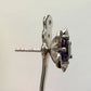 Amethyst Flower Stud Earrings with Beautiul (Removable) Rainbow Topaz Dangles - A+ Stuff - Earrings - A+ Stuff