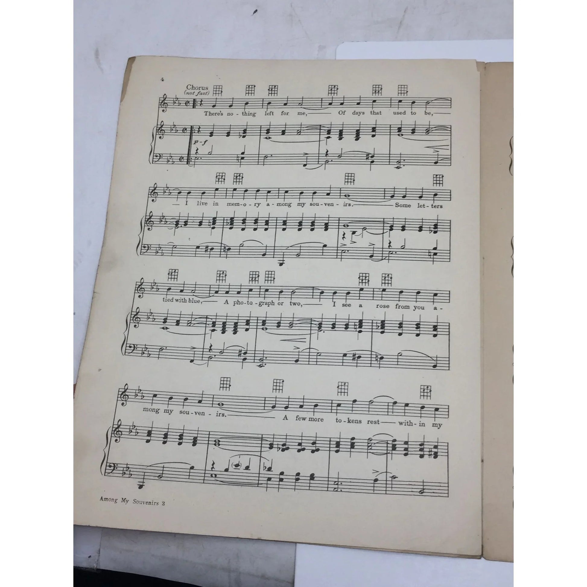 ''Among my Souvenirs'' 1927 Sheet Music - A+ Stuff - Sheet Music - A+ Stuff